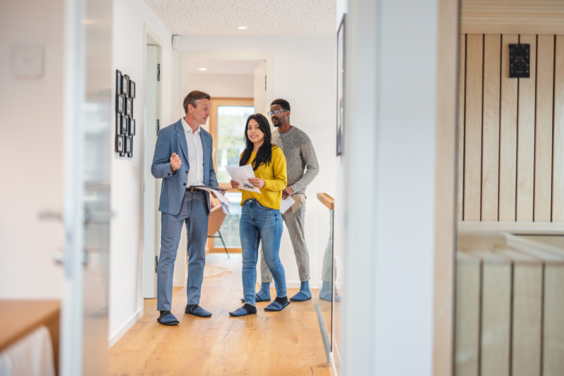 couple viewing property